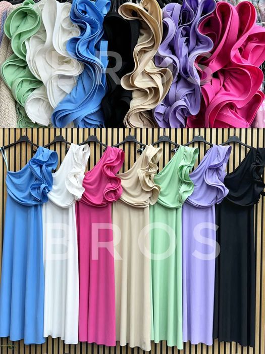 Sukienka na 1 ramię,falbanka