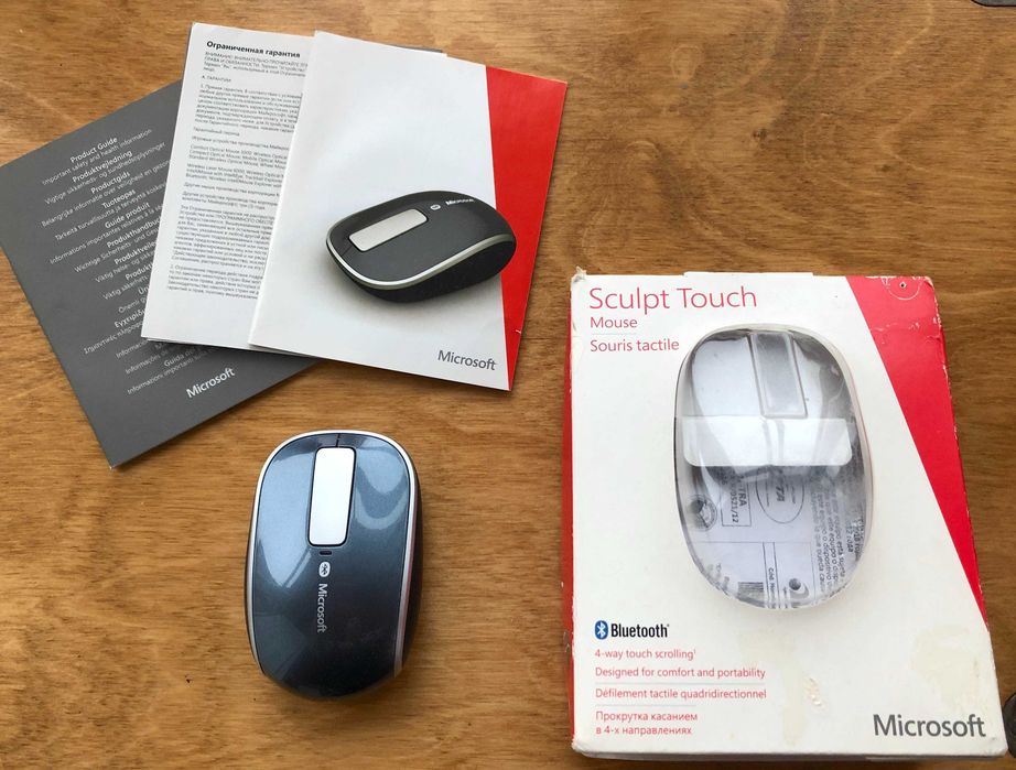 Мышь Microsoft Sculpt Touch Mouse, 4х сторонний скролл, Bluetooth