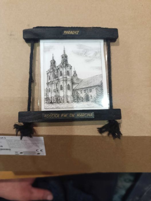 Kolekcja obrazów (pamiątki) na szkle - Pamart - 2 szt. Paradyż komplet