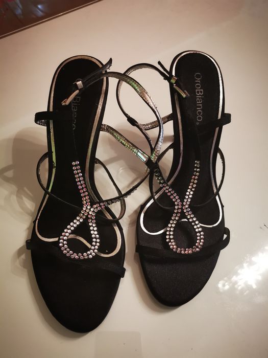 sapatos sandálias salto alto 37