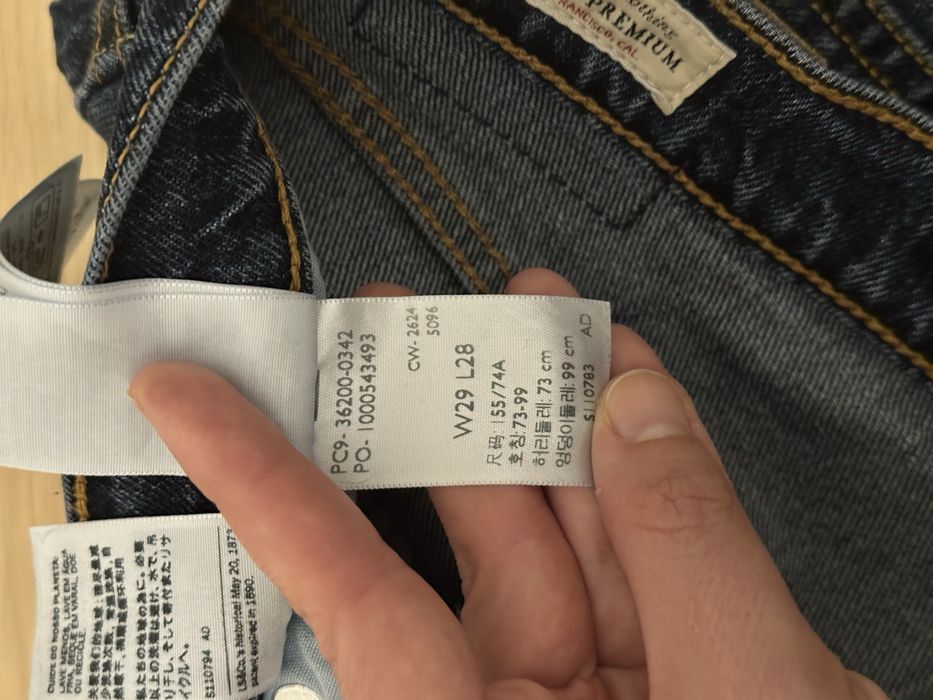 Levi’s 501 36200-0342 spodnie damskie nad kostke W29 L28