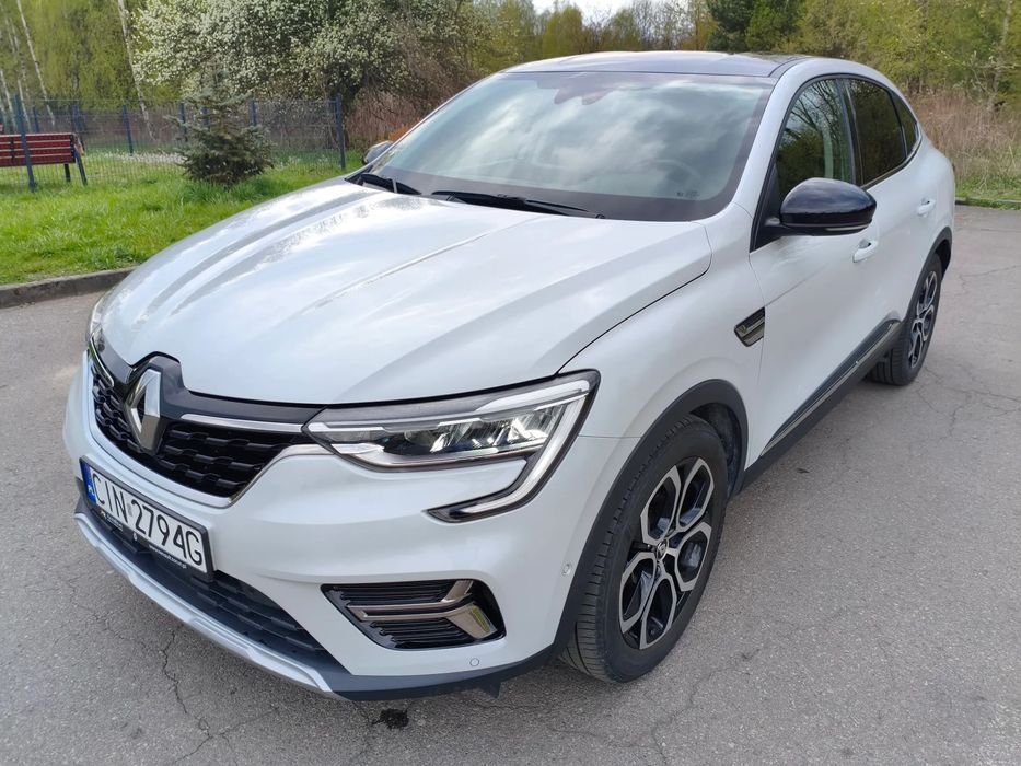 Renault Arkana 1,6-145 koni,Hybryda,Salon Polska,43 tys.km,Biała perła+czarny dach