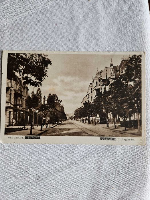Stara pocztówka z 1938 r. Grudziądz