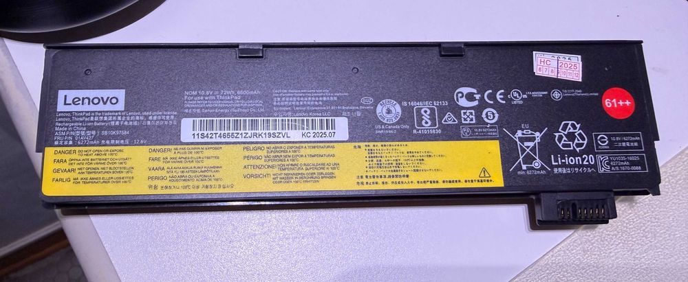 Lenovo ThinkPad T470|Ecran Tactil|i5-6300|16G Ram|Ssd 1TB|Bateria 6-8H