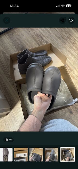Гумові утеплені чоботи уггі оригінал ugg tasman x