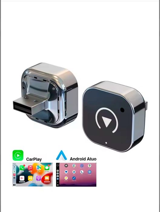 Бездротовий адаптер 2-в-1 CarPlay & Android Auto (Новий)