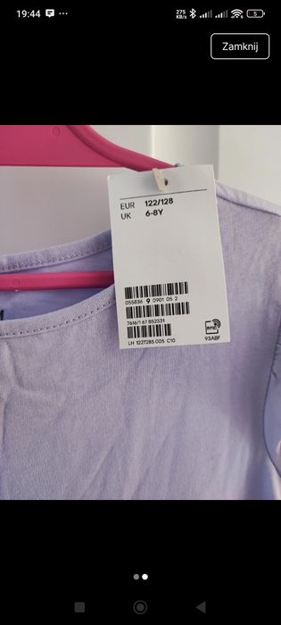 Nowa sukienka h&m 122/128
