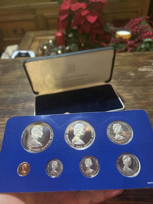 Proof Set de 1982 Virgin Islands Prata