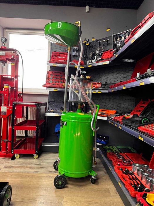 Установка для зливу і вакуумного відкачування та зливу масла 80 л