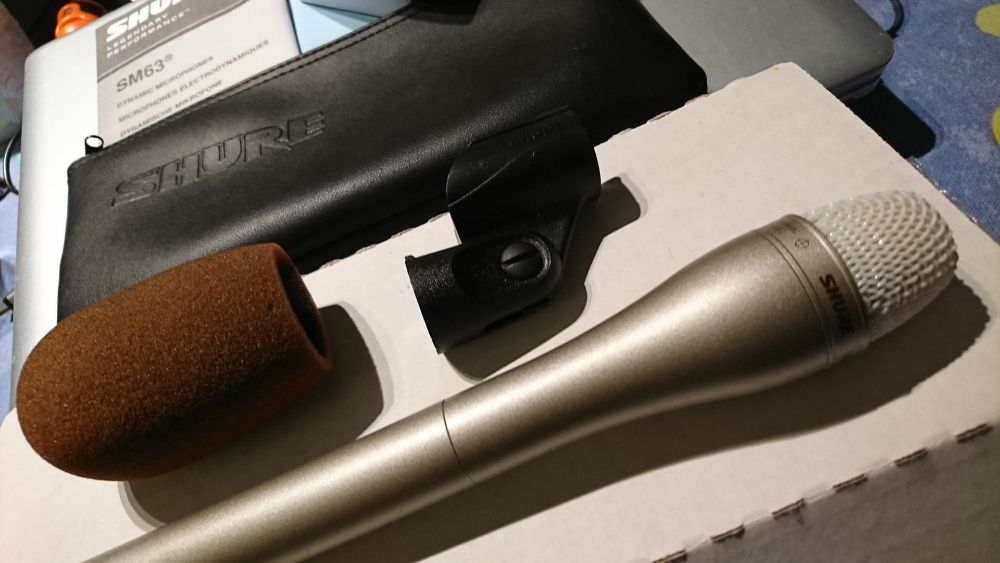 Mikrofon Shure SM63L Dynamiczny,Profesjonalny, Na Prezent,Nowy,Gratisy