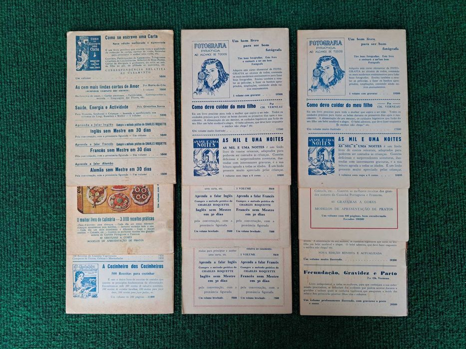 100 Maneiras de Cozinhar - 9 livros - Rosa Limpo