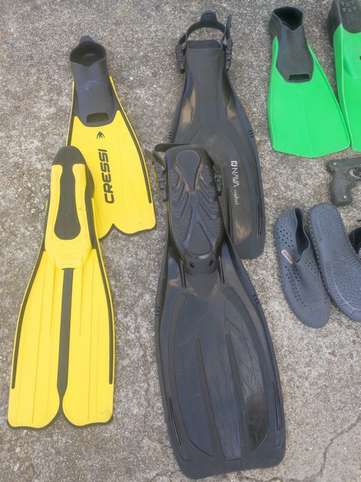 Lote de material mergulho, caça submarina.