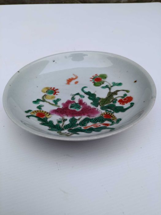 Prato Porcelana da China Séc XIX 18,1 cm