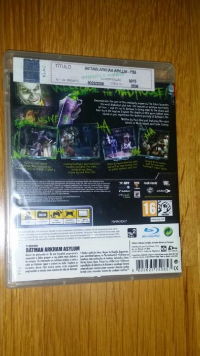 Batman Akhan Asylum PS3