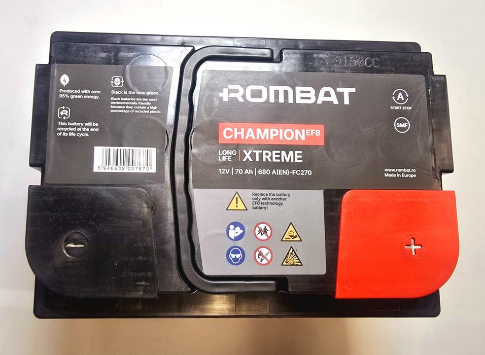 Akumulator ROMBAT Champion EFB 12V 70Ah 680A L2 nowy