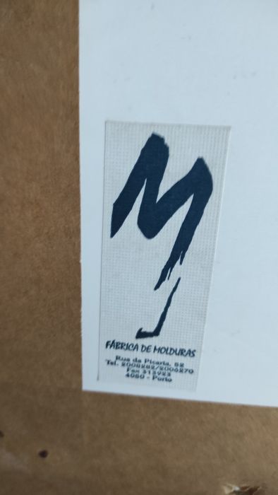 Quadro carta geográfica da barra da cidade do Porto