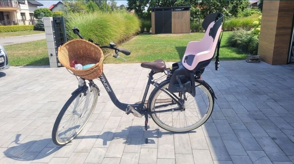 Fotelik rowerowy bobike różowy