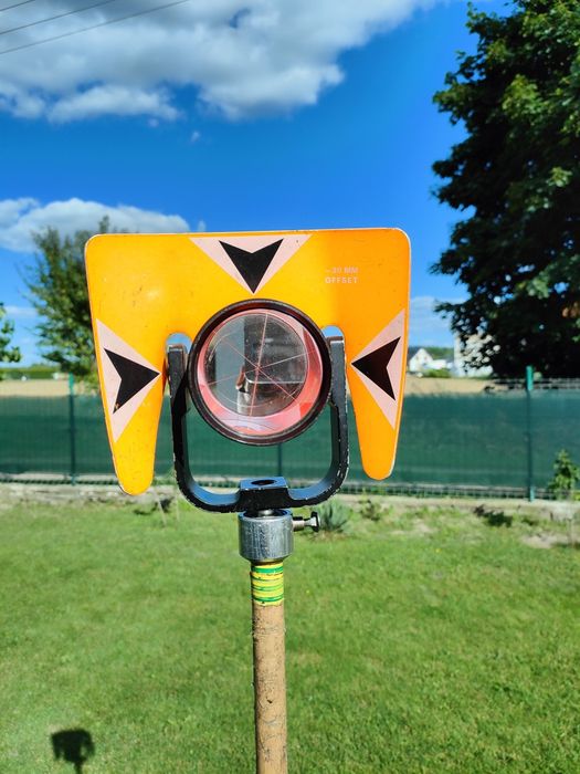 Lustro dalmiercze 30mm z tarczą i tyczką - zestaw