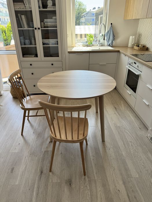 Zestaw Ikea Lisabo i Hogved stół i krzesła nowe