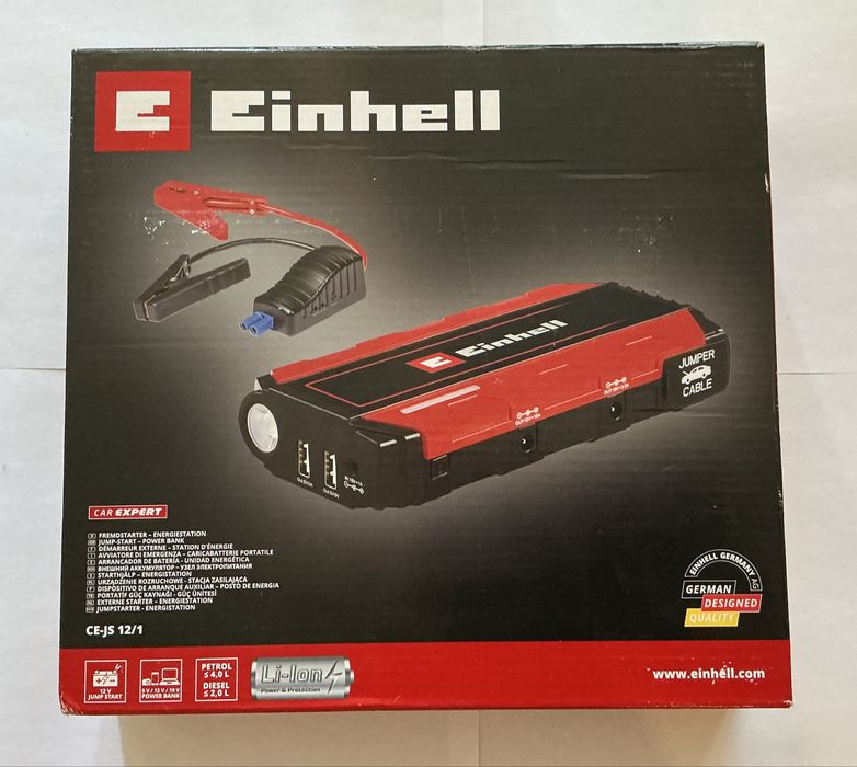 Powerbank Einhell CE-JS 12/1 Jump starter 11100mAh Czarno-Czerwony