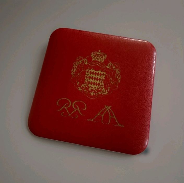 Moedas Proof 1-2-5 Euro Cent Mónaco, 2005, Príncipe Rainier III