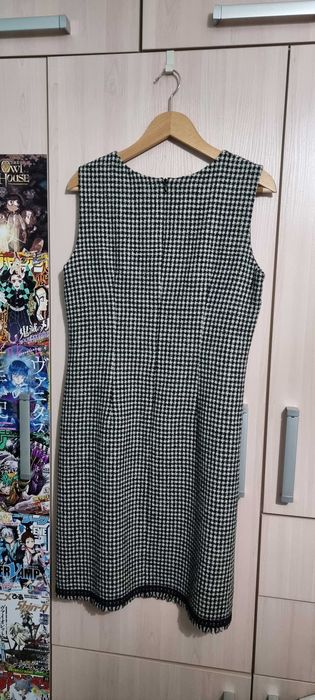 Sukienka princeska w kratkę 44 BIALCON