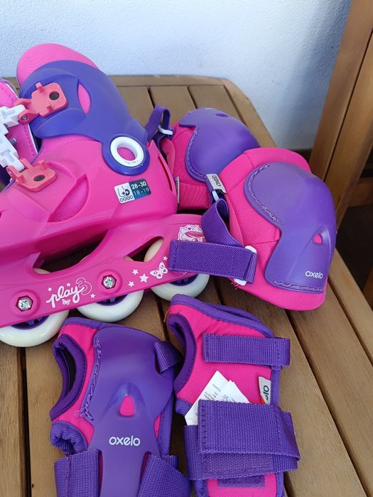 Patins em linha Oxelo + acessórios