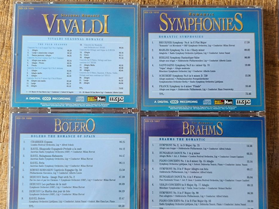 15plyt CD z muzyką klasyczną ( Klassik zum Kuschen)