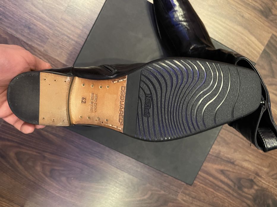 Ботинки мужские кожаные угорь