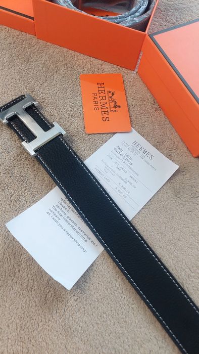 Ремень Hermes шкіряний