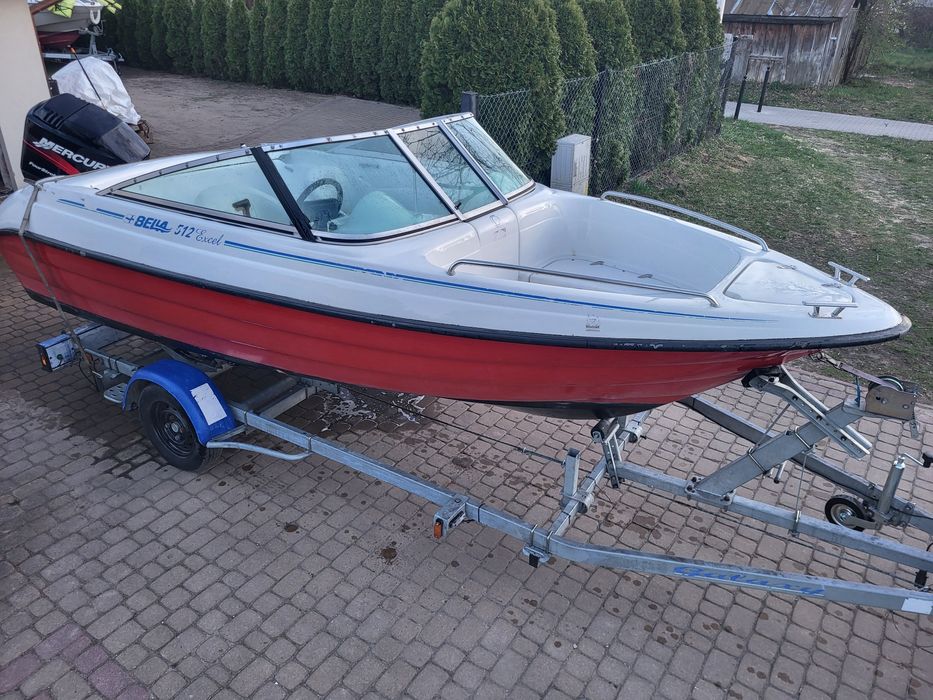 Motorowka Bella 512 z Mercury 90 4t lodz lodka sportowa open bowrider