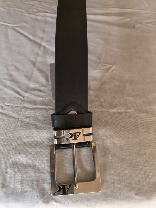 Pasek jeansowy szeroki czarny 4 cm  95-112cm