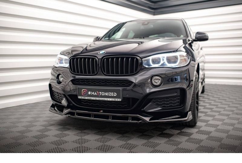SPOILER / LIP DIANTEIRO V3 PARA BMW X6 PACK M F16 2014-2019