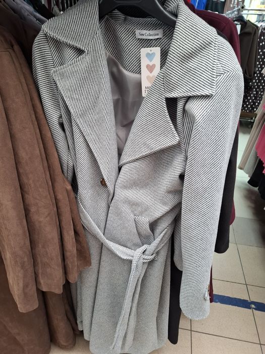 Płaszcz midi,jodełka