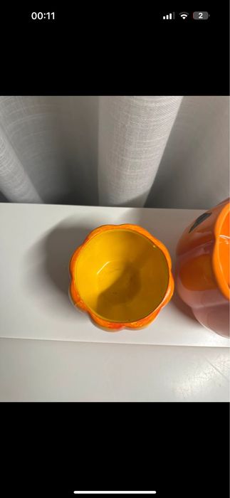 Porta velas abobora Haloween