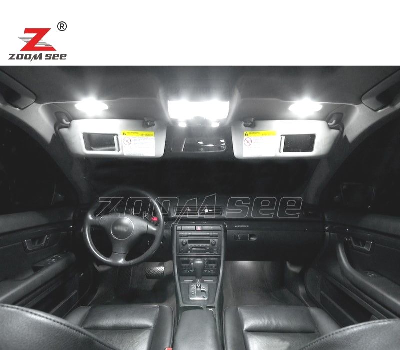 KIT COMPLETO DE 23 LÂMPADAS LED INTERIOR AUDI A4 S4 RS4 B6 B7 QUATTRO AVANT 02-08