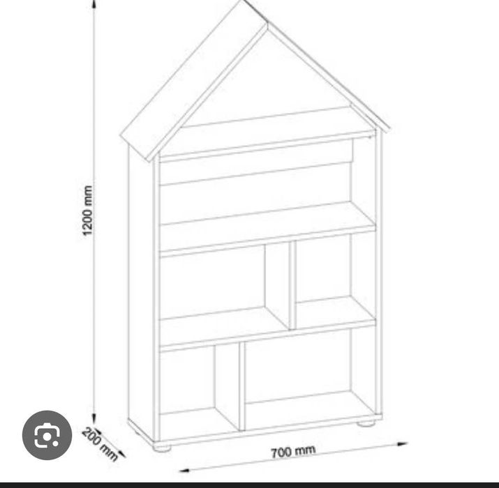 Regał domek z biedronki