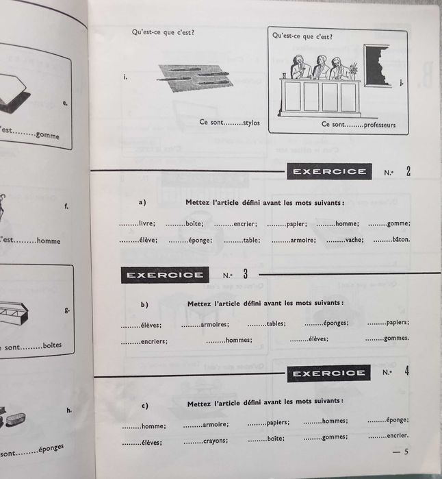 Exercícios de francês - Petit à petit - portes incluídos
