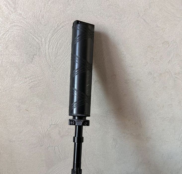 Глушник для АК-12, 3-ї генерації 180мм, (незнімний ДТК), глушитель.