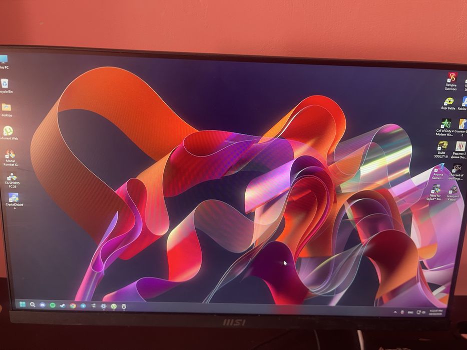 Монітор MSI 100hz + кронштейн