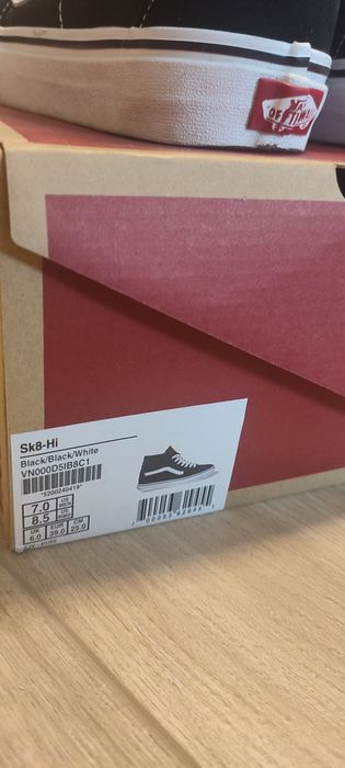 Високі кеди Vans Sk8-Hi чорні, 39 розмір