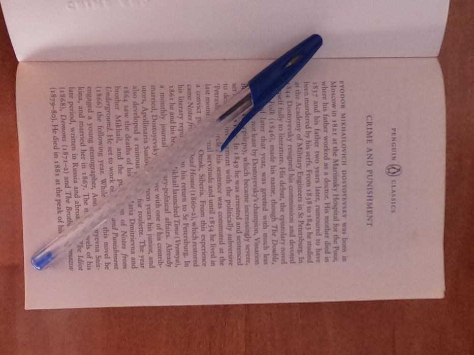 BOOK: Crime and Punishment    FROM: Fyodor Dostoevsky