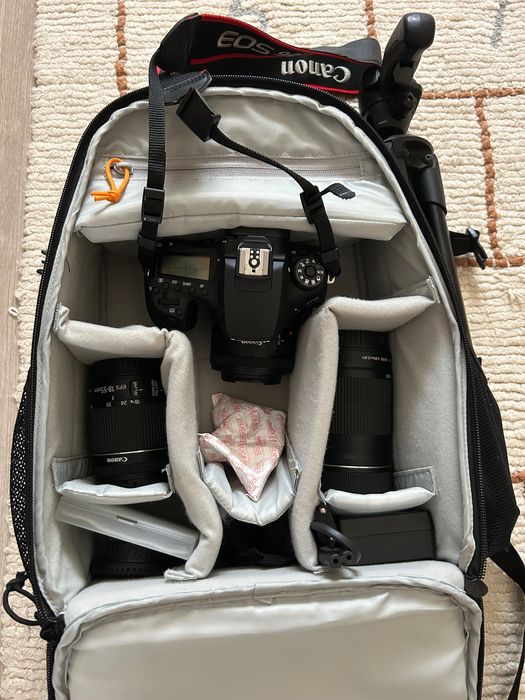 Máquina fotográfica Canon 90 D (32.5mp) + objetiva