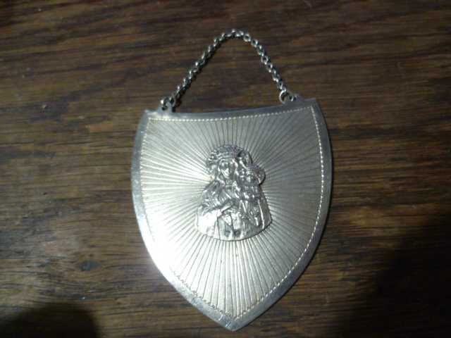 Srebrny ryngraf Matka Boska Częstochowska Veritas PRL