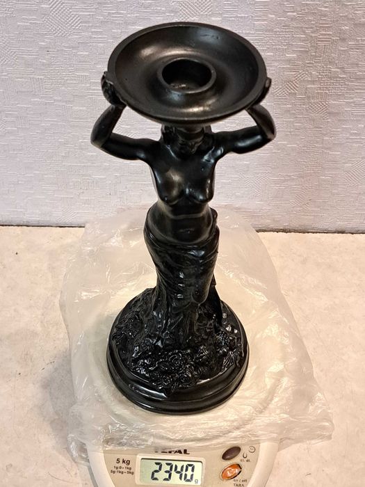 Коллекционные каминная статуэтка СССР 70г - Танцовщица - чугун.