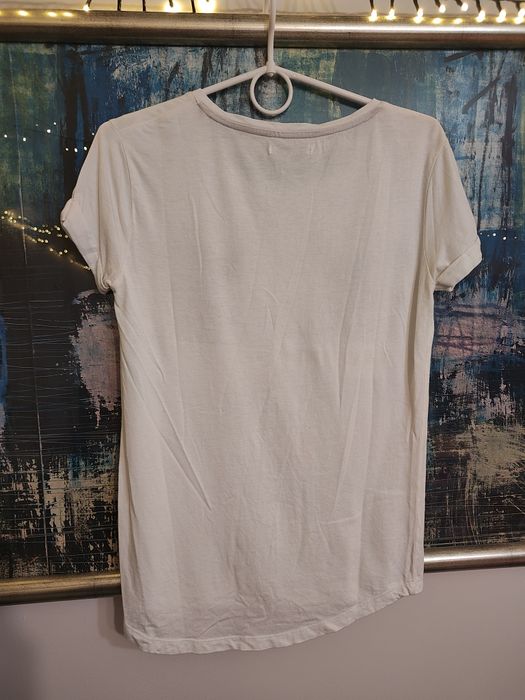 Koszulka biała damska Cropp XS T-shirt