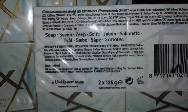 8 Sabonetes LUX em pack de 2 unidades