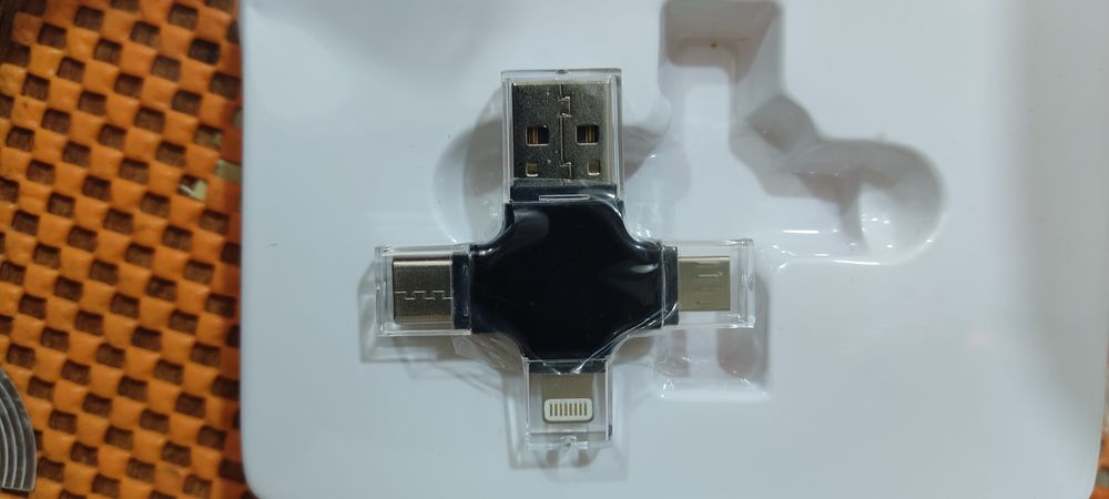 Кардридер адаптер BauTech 4 в 1 OTG USB-A Type-C