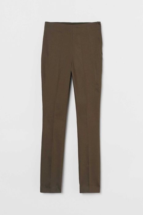 H&M nowe spodnie super stretch khaki r. 36