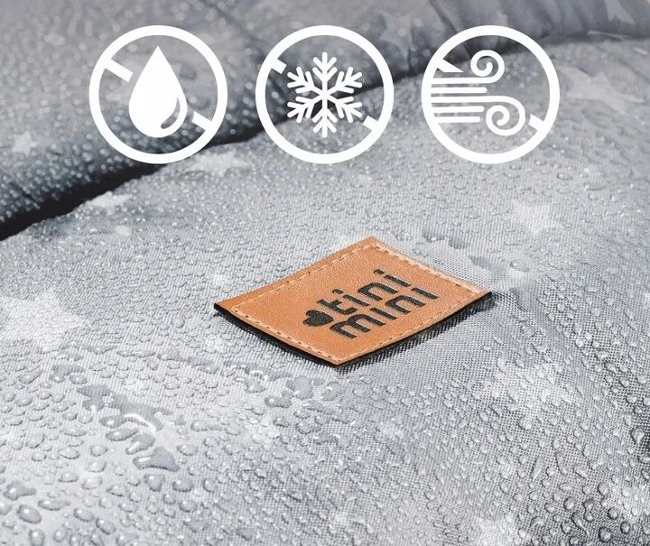 Śpiworek zimowy dzieciecy szary Tini Mini